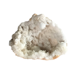 white quartz geode